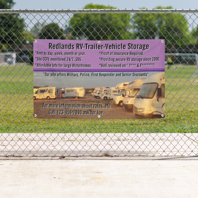 Lona Personalizar RV Trailer Vehículo Almacenamiento Lo (In situ)