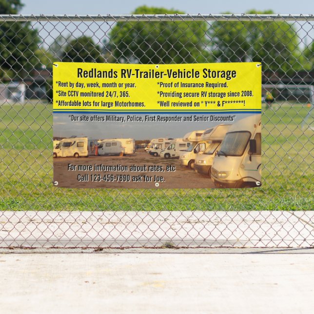 Lona Personalizar RV Trailer Vehículo Almacenamiento Lo (In situ)