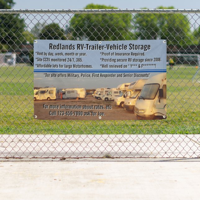 Lona Personalizar RV Trailer Vehículo Almacenamiento Lo (In situ)