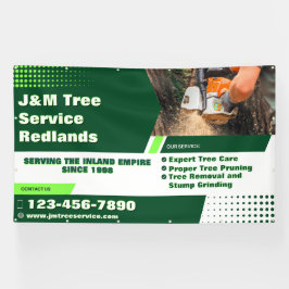 Lona Personalizar Servicio de Árbol Arborista Banner de