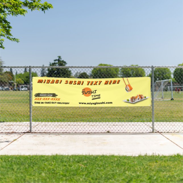 Lona Personalizar Sushi Bar Restaurante Publicidad Gran (in situ)