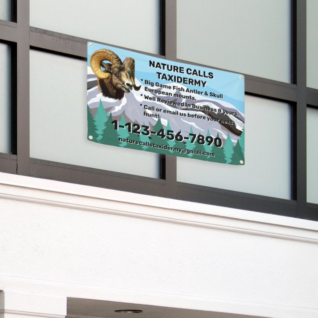 Lona Personalizar Taxidermy Tienda Promocional (Edificio exterior)