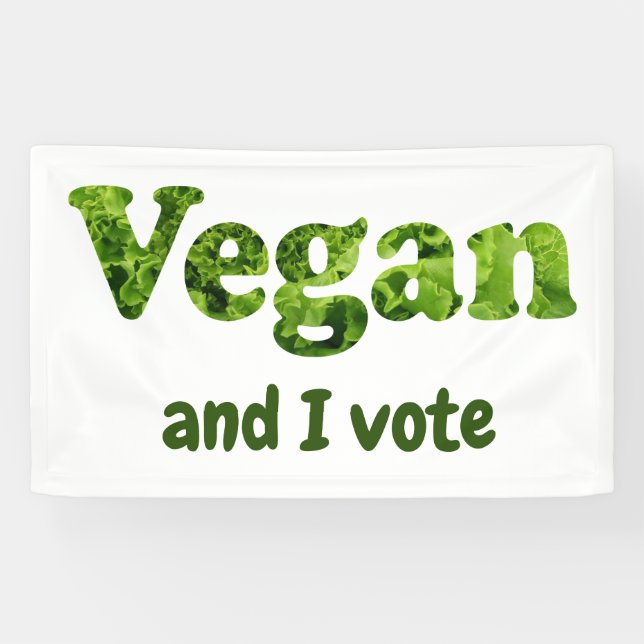 Lona Personalizar Vegan Activista Voter (Horizontal)