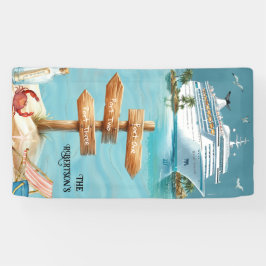 Lona Personalized Family Ports Sign Cruise Door Banner