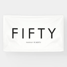 Lona Personalized Fifty Bold 50th Birthday Party