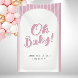 Lona Personalized Oh Baby Photo Wall Shower Banner