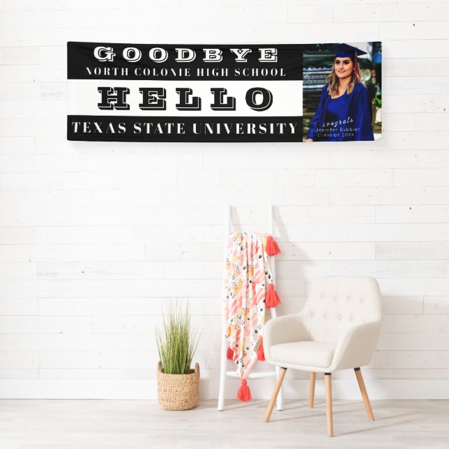 Lona Personalized Photo Graduation Banner - Custom Grad (In situ)