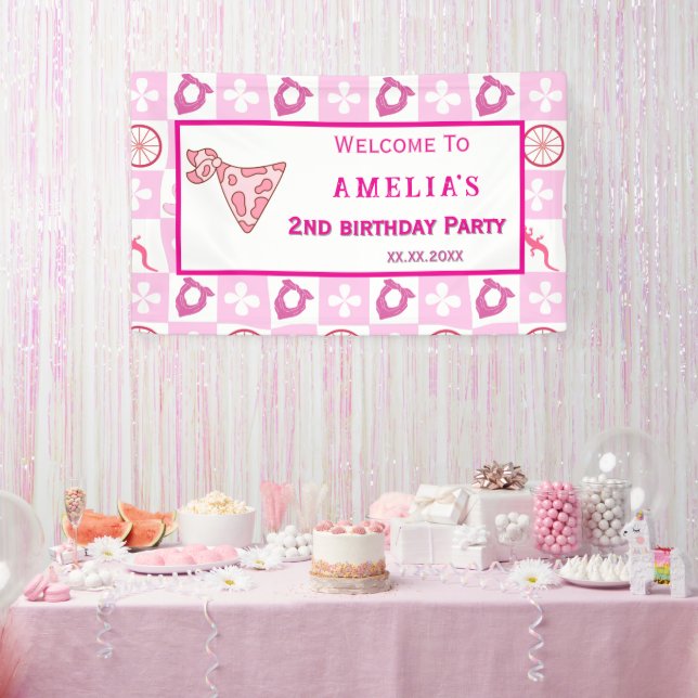 Lona Personalized Pink Cowgirl Birthday Party  (Fiesta)