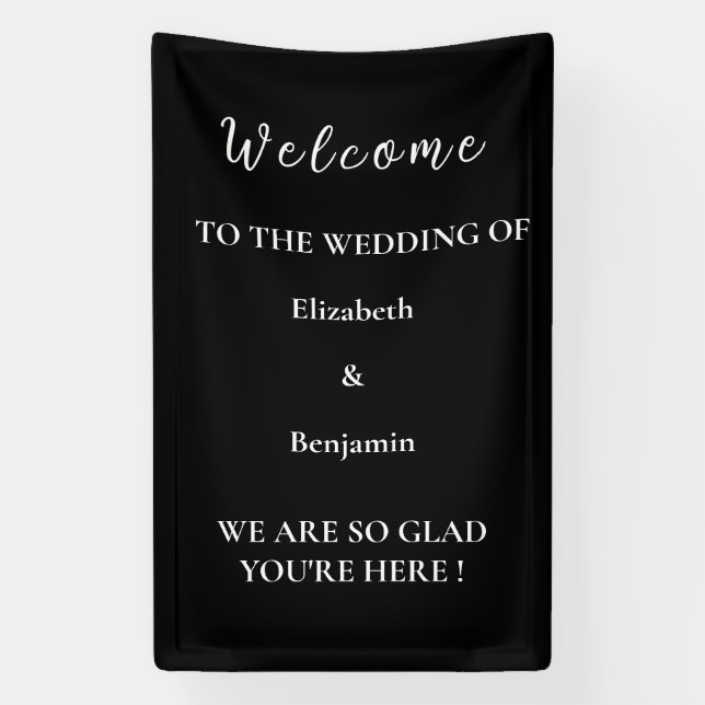 Lona Personalized Wedding Decor Rehearsal Party Welcome (Vertical)