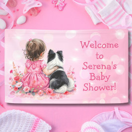 Lona Personalized Welcome to our Baby Shower Pink
