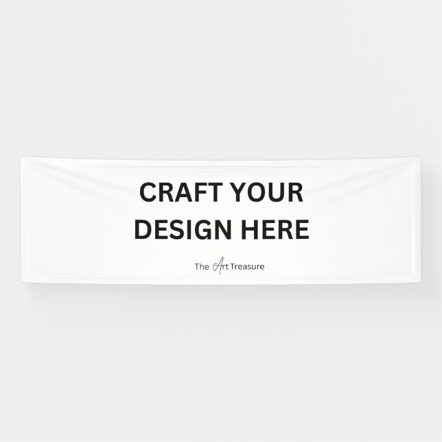 Lona Personalized with Your Design, Logo Message2.5'x8' (Horizontal)