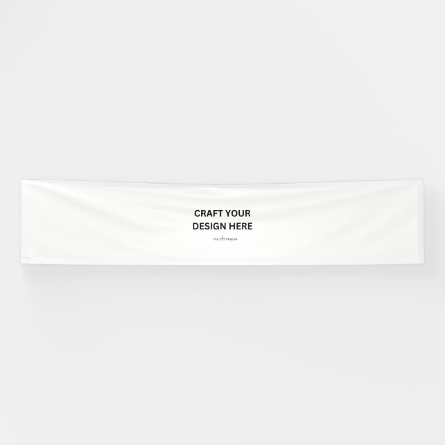 Lona Personalized with Your Design,Logo,Message 2.5'x12 (Horizontal)