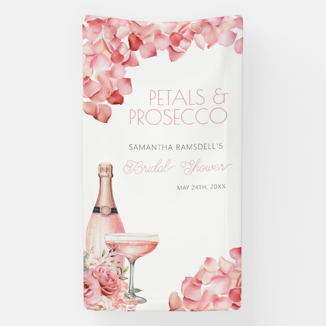 Lona Petales y Rosa Prosecco Bubbly rosado (Vertical)