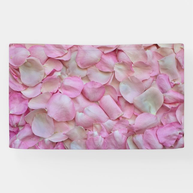 Lona Pétalos rosa rosados (Horizontal)