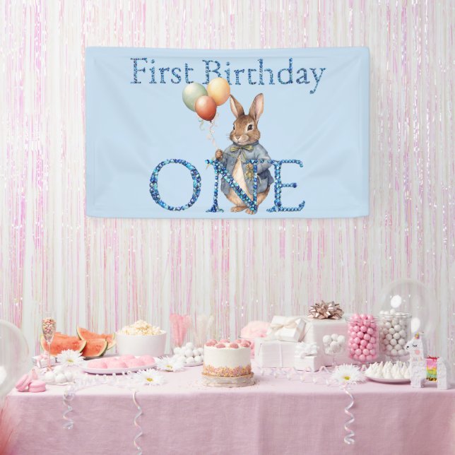 Lona Peter el primer cumpleaños del conejo (Fiesta)