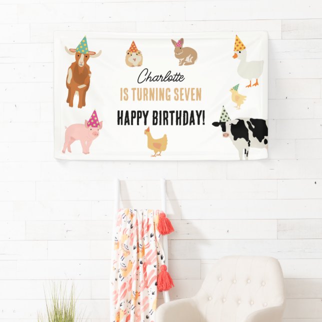 Lona Petting Zoo Party Animals Barnyard Birthday Theme (In situ)