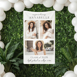 Lona Photo Collage Graduation Party Sign