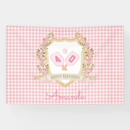 Lona Pickle Ball | Año de cumpleaños del Personalizado