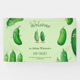 Lona Pickles Cucumber Green Whimsical Baby Shower