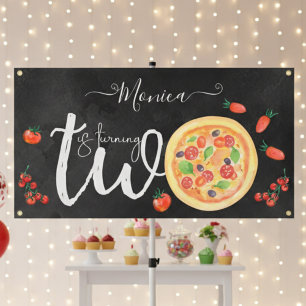 Lona Pieza de diversión, segundo cumpleaños