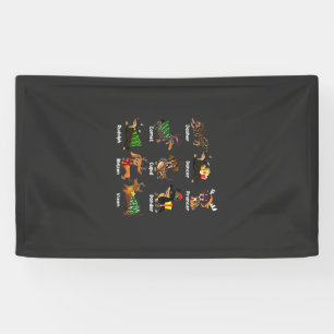Lona Pijamas de Navidad para perros Dachshund Camiseta