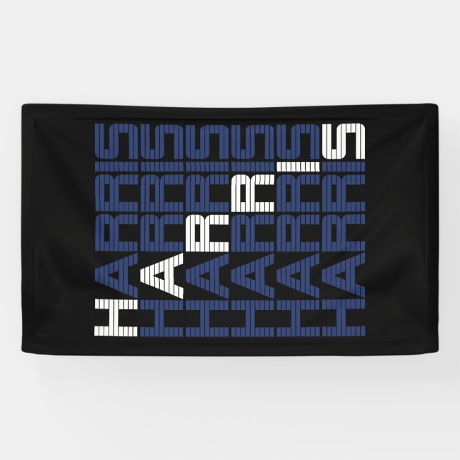 Lona pilas de texto de harris (Horizontal)