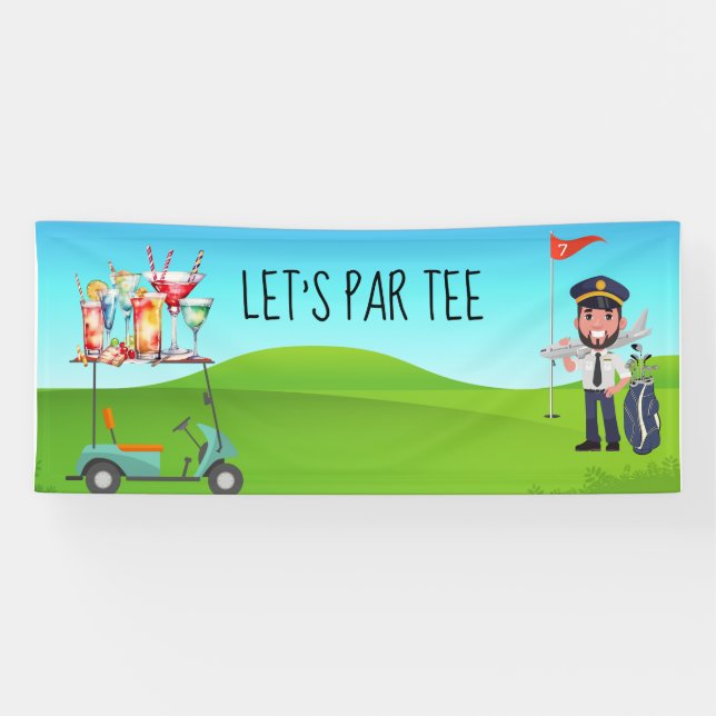 Lona Piloto de golf Let's Par tee (Horizontal)