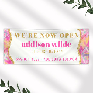 Lona Pinceles modernos y coloridos Banner de negocios d