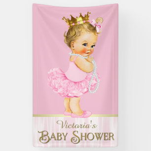 Lona Pink Ballerina Tutu Pearl Baby Shower