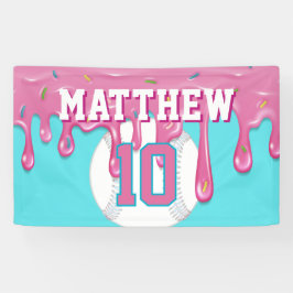 Lona Pink Baseball Drip Birthday