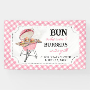 Lona Pink Burger BBQ Baby Shower