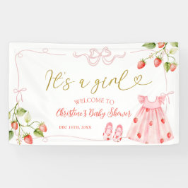 Lona Pink Coquette Baby Clothes Berry Large Banner