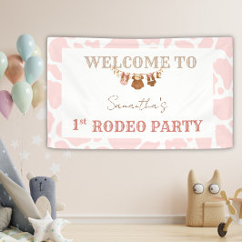 Lona Pink Cowgirl Western Rodeo Birthday Welcome