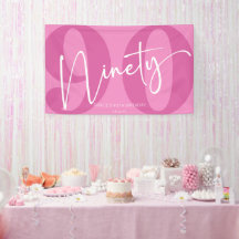 Pink Ninety 90th Birthday Party