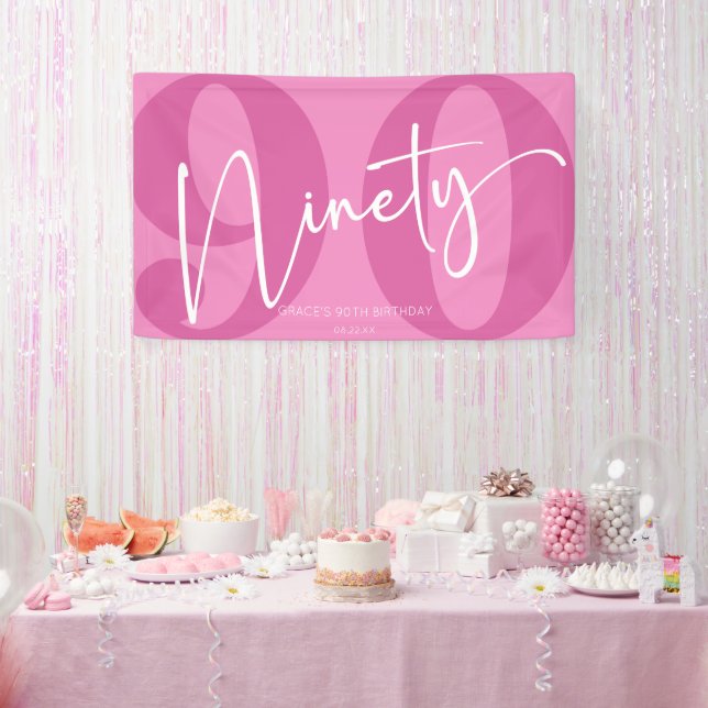 Lona Pink Ninety 90th Birthday Party (Fiesta)