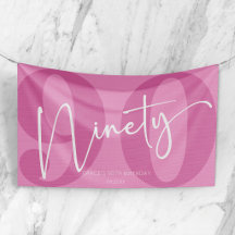 Pink Ninety 90th Birthday Party