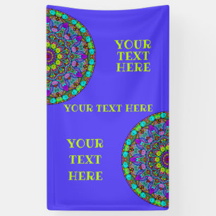 Lona Pintado manual Mandala Clock Face 4