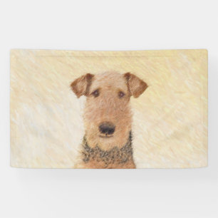 Lona Pintura de Airedale Terrier - Arte original y boni