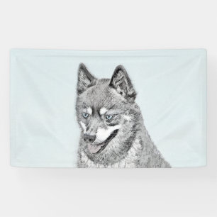 Lona Pintura de Alaskan Klee Kai - Arte Perro Original.