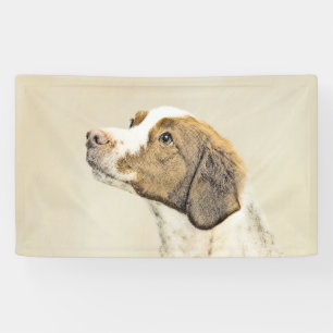 Lona Pintura de Brittany - Arte de perro original lindo