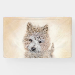 Lona Pintura de Cachorro de Cairn Terrier - Arte Perro 