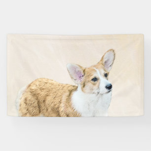 Lona Pintura de Corgi galés de Pembroke - Arte Perro Or