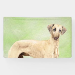 Lona Pintura de eslúpulos - Arte de perro original lind