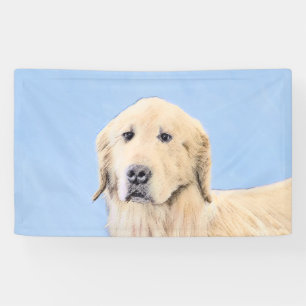 Lona Pintura de Golden Retriever - Cute original Dog Ar
