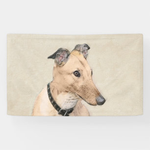 Lona Pintura de Greyhound - Arte de perros original muy