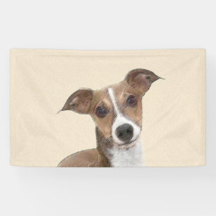 Lona Pintura de Greyhound italiana - Arte de perros ori