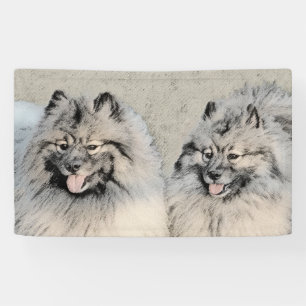 Lona Pintura de Keeshond Brothers - Arte Perro Original