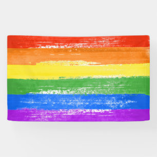 LONA PINTURA DE LA BANDERA LGBT