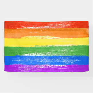 LONA PINTURA DE LA BANDERA LGBT