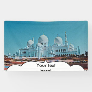 Lona Pintura de la Mezquita Abu Dhabi